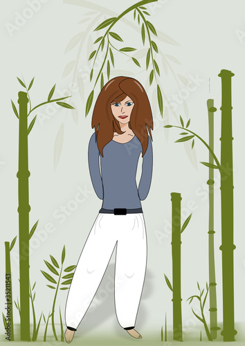 Frau bei Wellness