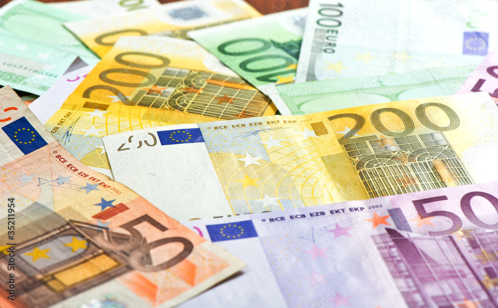 Euro Banknoten. Geldscheine. Money Euro Banknoten. Geldscheine. Money