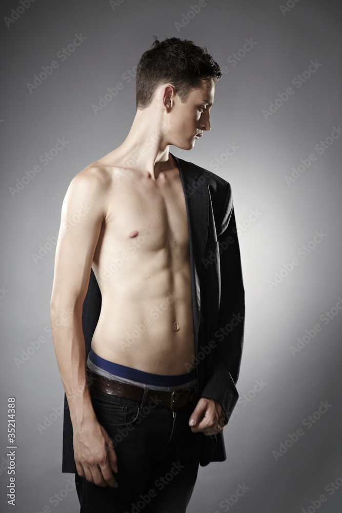 Fototapeta premium Posing with good body
