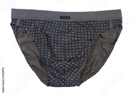 Принти на полотні Men's underpants on white background.