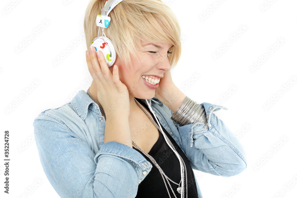 Laute Musik hören Stock Photo Adobe Stock