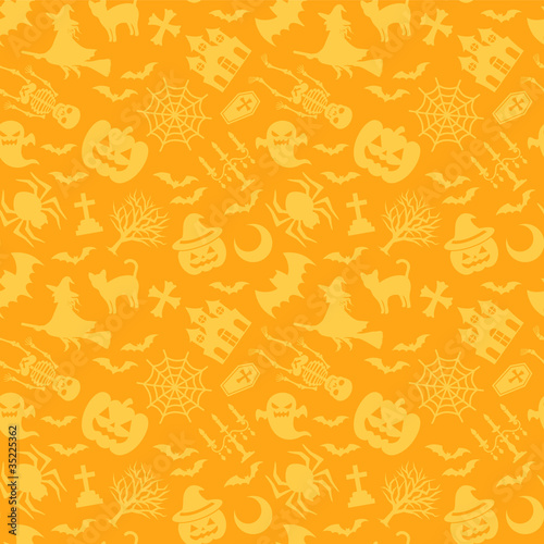 ハロウィン　背景　壁紙　パターン