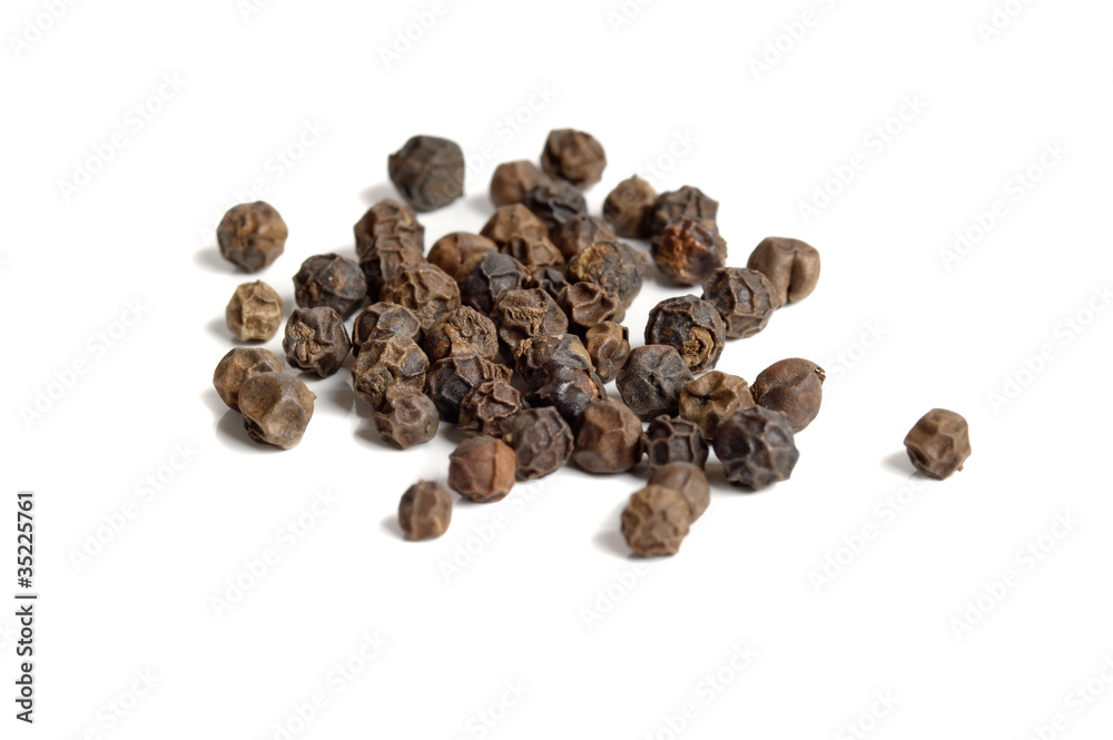 background of peppercorns
