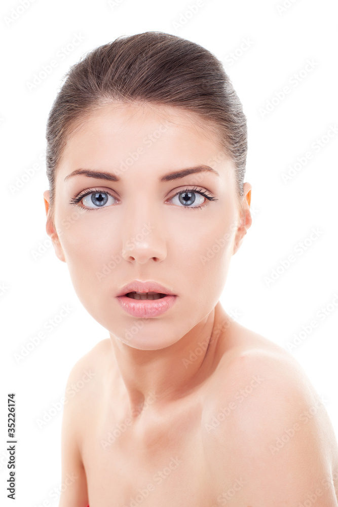 beautiful young woman's face beautiful young woman's face