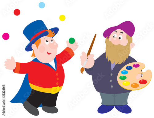 Magician and painter