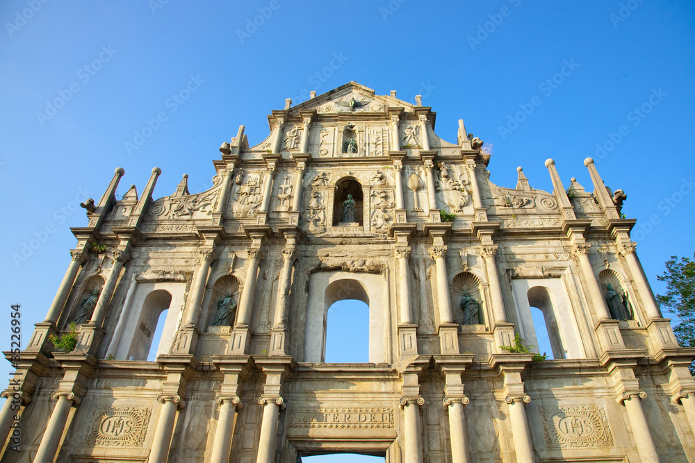 Ruins of St paul's cathedal Macau