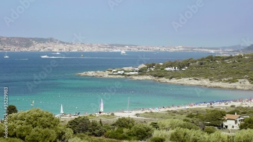 maddalena archipelago and la sciumara beach, Sardinia, Italy photo