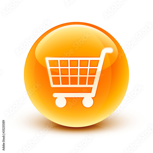 icône panier / shopping cart icon Stock Vector | Adobe Stock