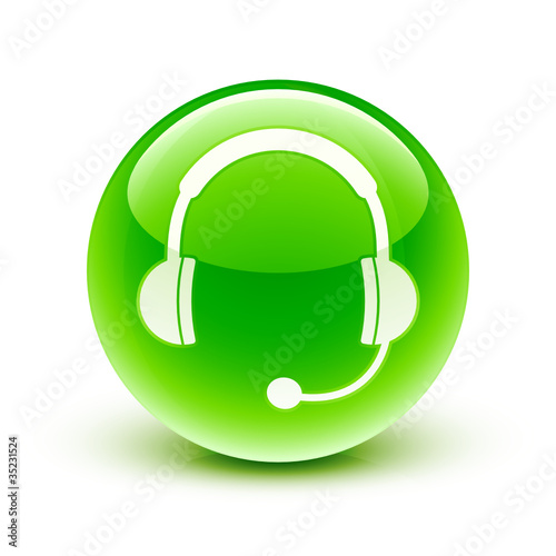 icône casque audio sav / headphone hotline icon