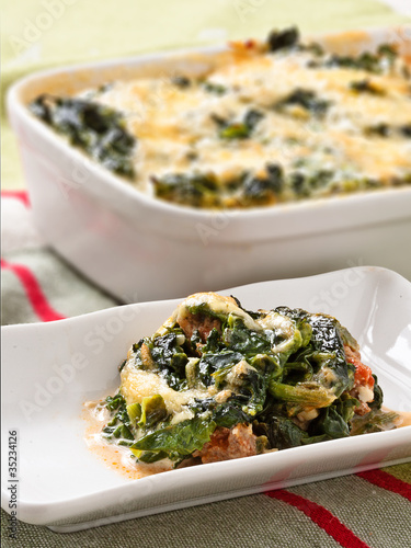 Spinach-Minced Meat bake II