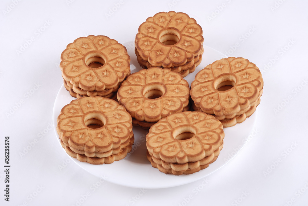The cookies on a plate The cookies on a plate