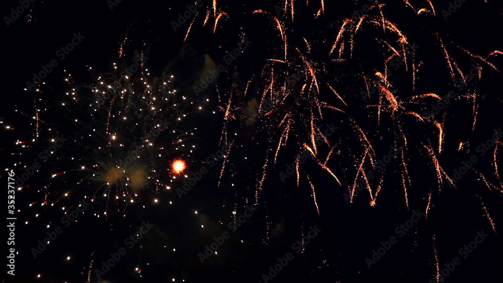 Festive firework at the Victoria day. Festive firework at the Victoria day.