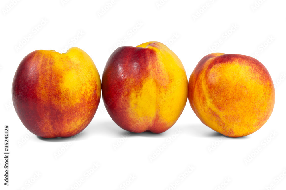 three nectarines three nectarines
