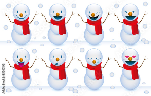 Pupazzi di neve smile