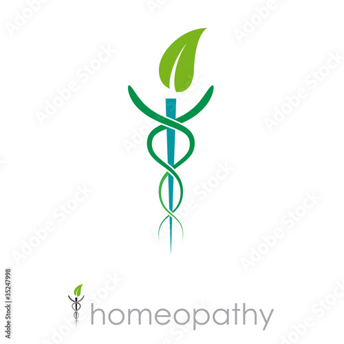 Logo homeopathy, alternative medicine # Vector
