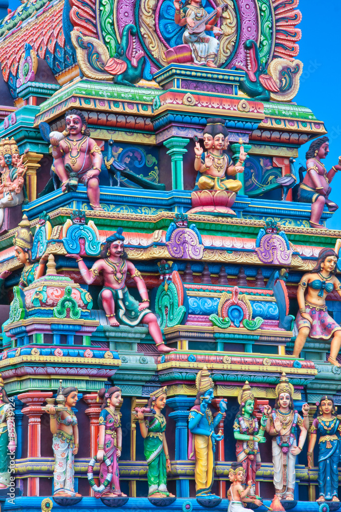 façade temple indien