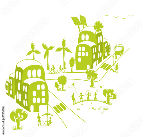 vie dans une ville écologique