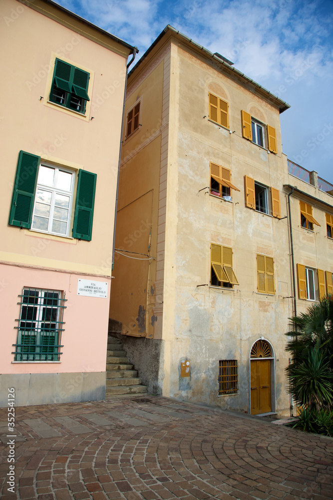 Fototapeta premium Typical architecture in Bogliasco