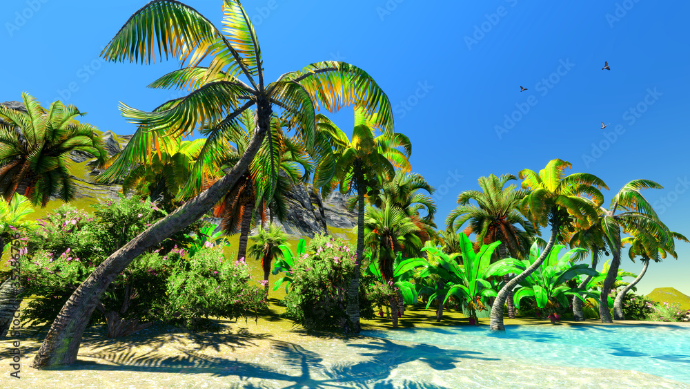 Hawaiian paradise StockFoto Adobe Stock