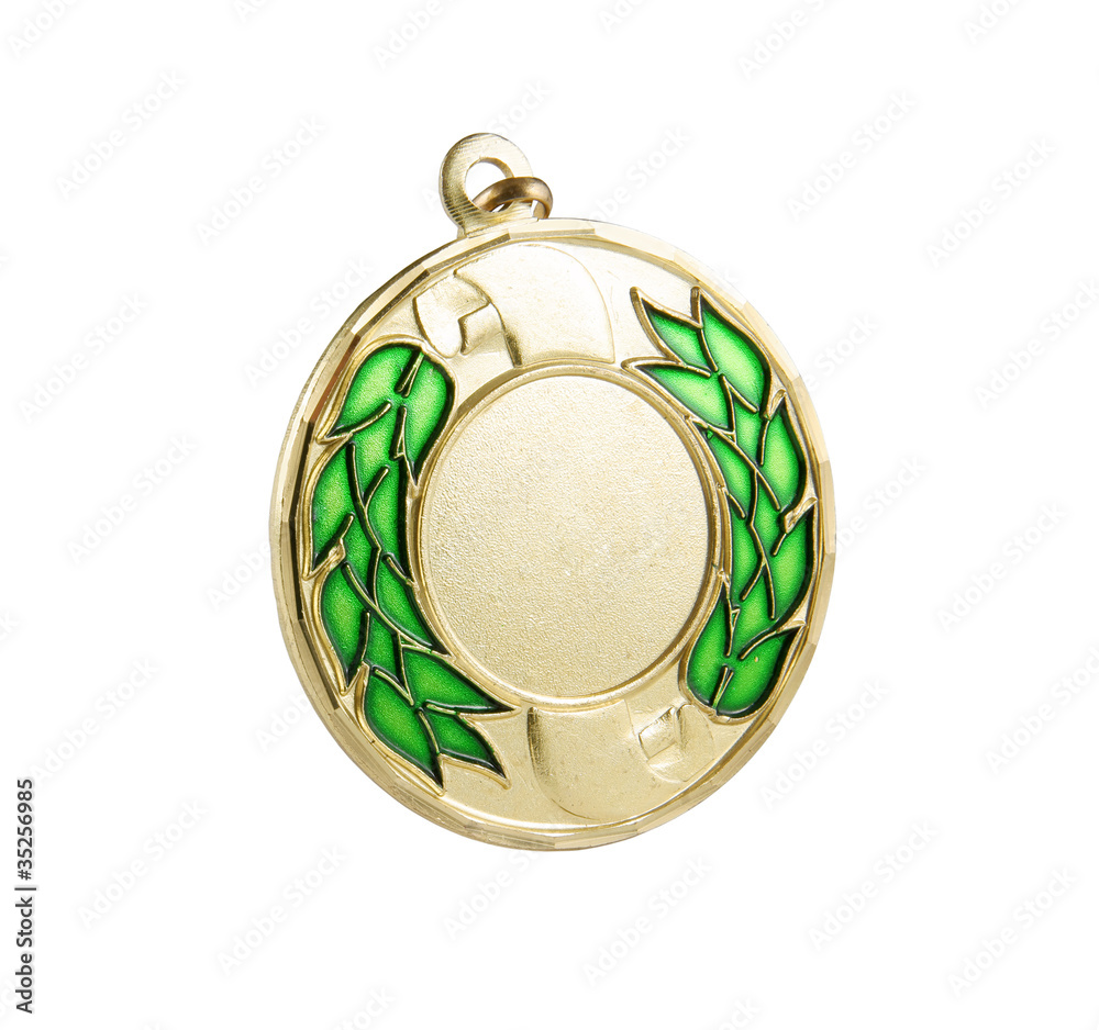 Gold medal isolated on white Gold medal isolated on white