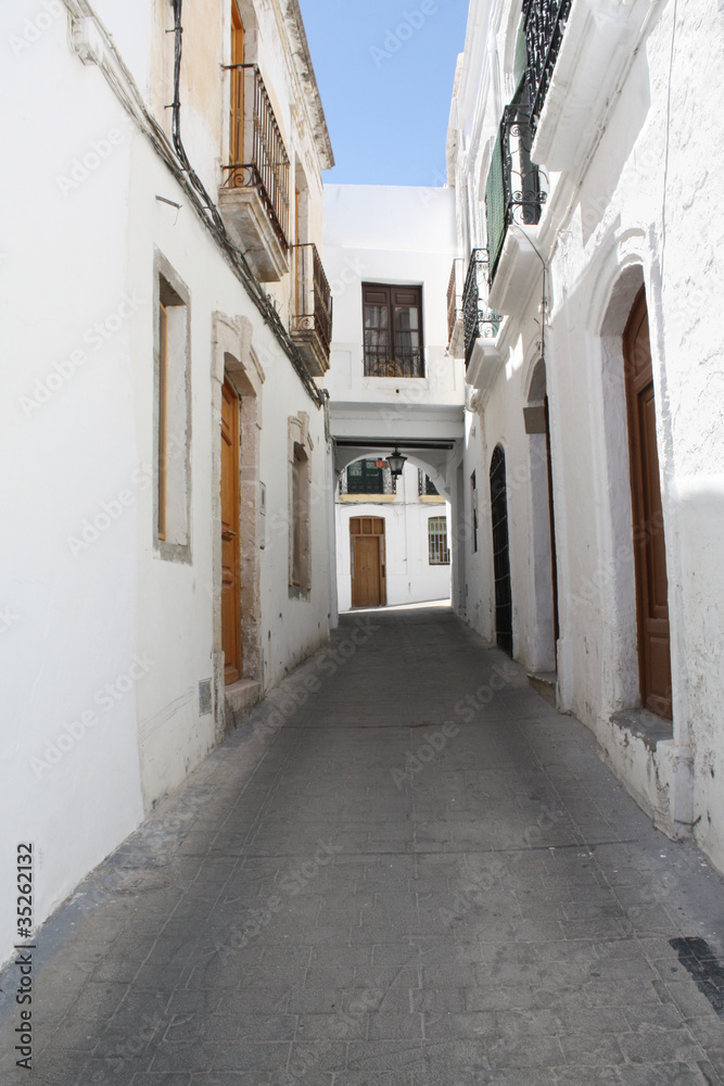 Typical Whitewashed Andalusian Street