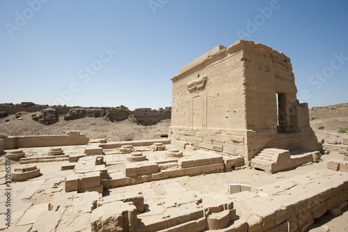 Remains of an ancient egyptian temple photo