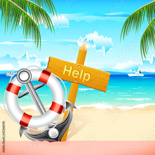 Lifebouy and Anchor