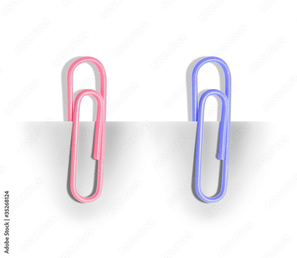 paper clip holding a blank paper sheet paper clip holding a blank paper sheet