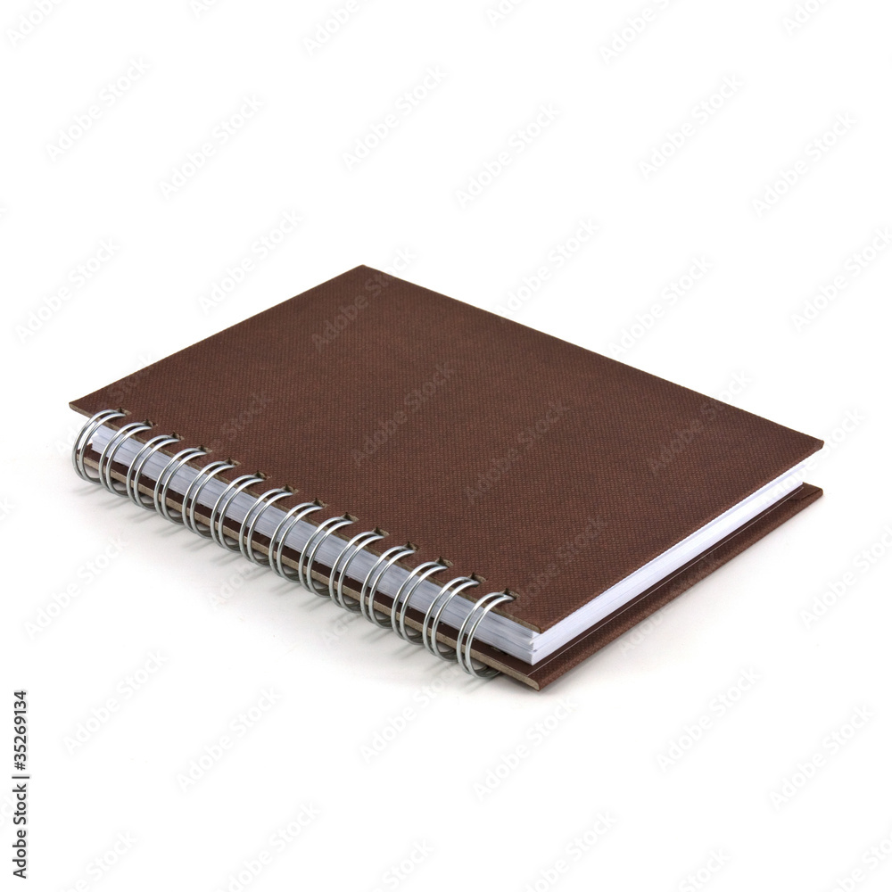 brown notebook