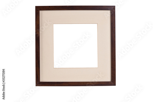 frame passe-partout for picture on white background