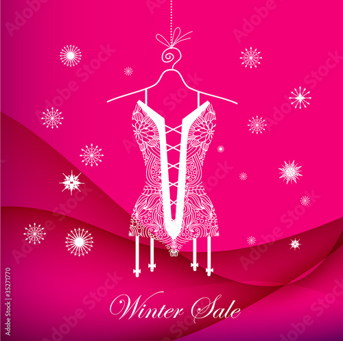 Merry Christmas - winter shopping sale