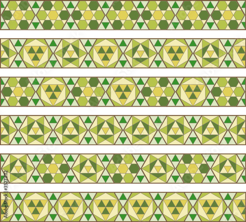 cenefas árabes verdes