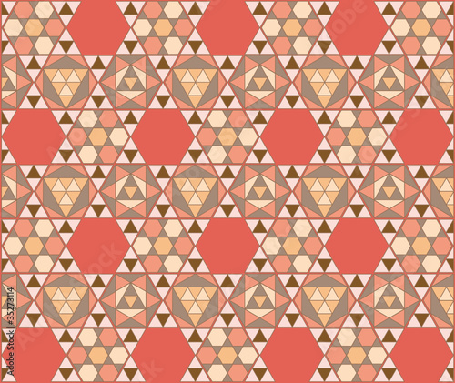 mosaico hexagonal teja