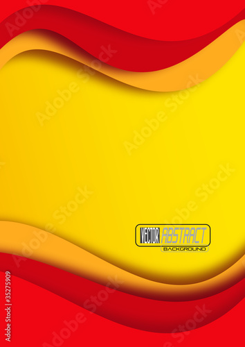 Bandera española, abstracto # Vector photo