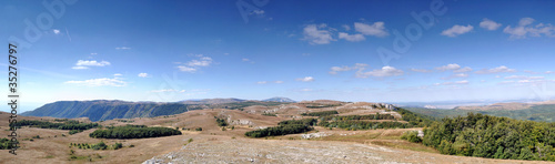 Obraz na płótnie Panorama of Tyrke and Demerdzhi plateaus w salonie