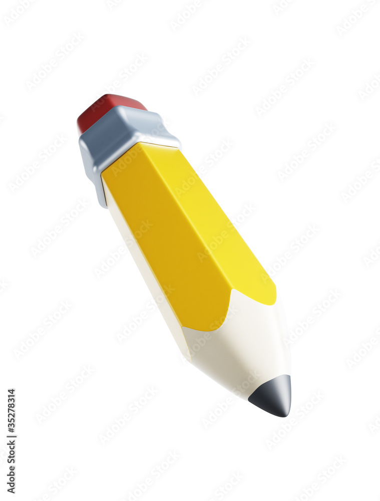isolated 3d pencil isolated 3d pencil