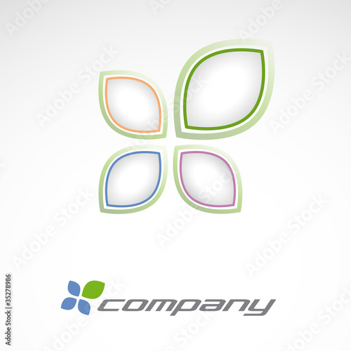 Logo quatrefoil, luck, environment # Vector