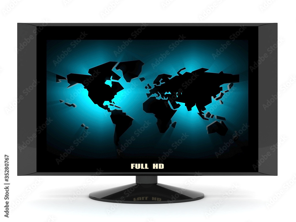 old television image on a white background old television image on a white background