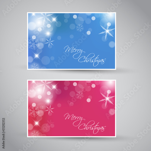 Set of vector christmas / New Year banners