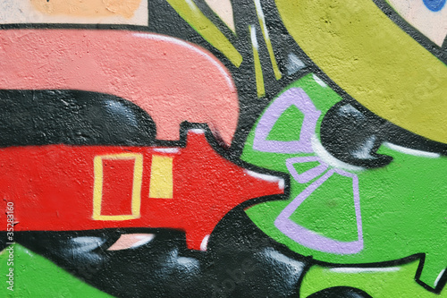 urban graffiti as background