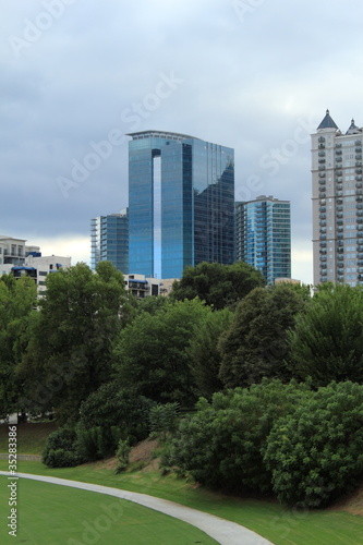Atlanta office building and trees