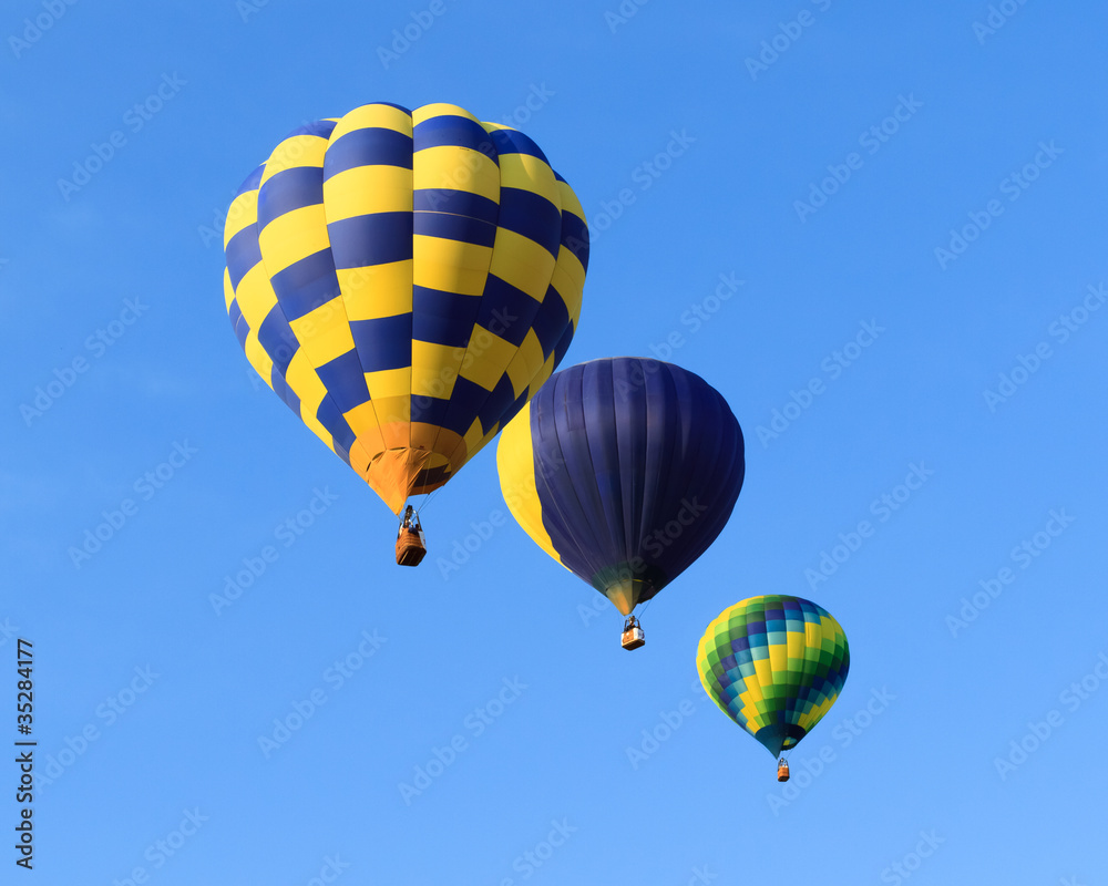 Naklejka premium hot air balloons