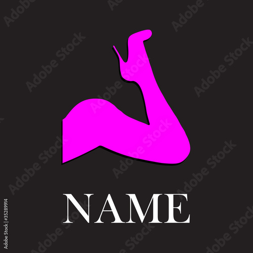 Logo sexy leg, lingerie # Vector