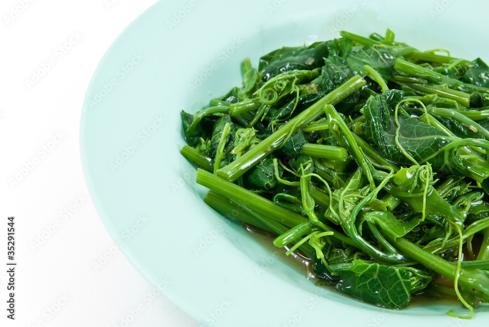 Stir-fried vegetables(Melientha suavis Pierre) Stir-fried vegetables(Melientha suavis Pierre)