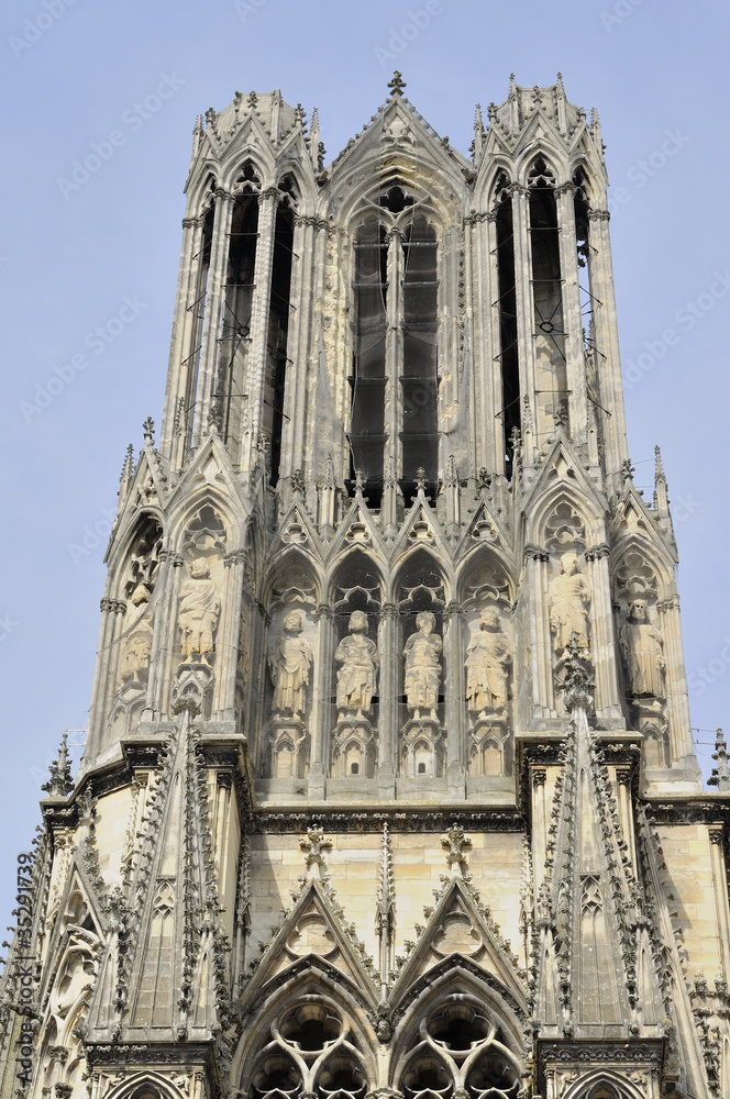 cathedral's tower detail, reims