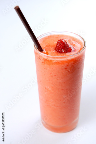 strawberry juice and frappe