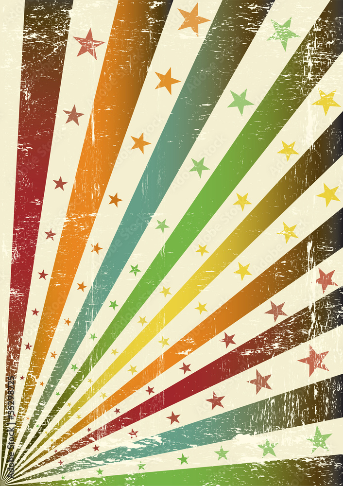 retro multicolor grunge flag