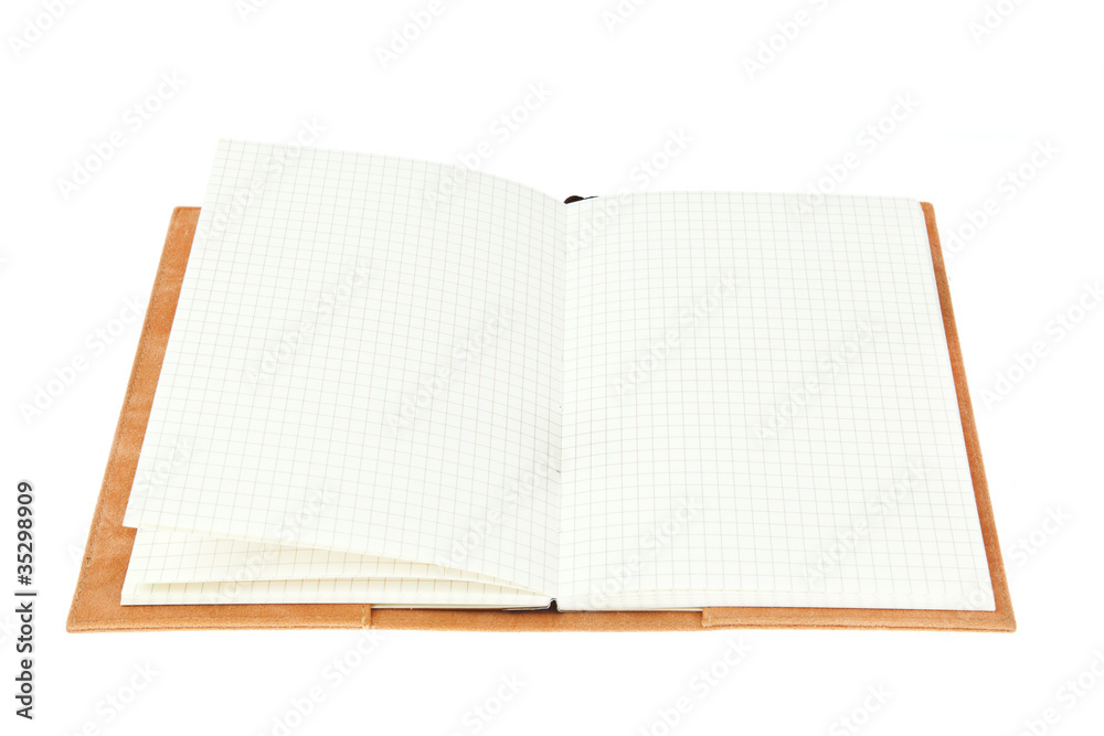 Isolated open blank book with line Isolated open blank book with line