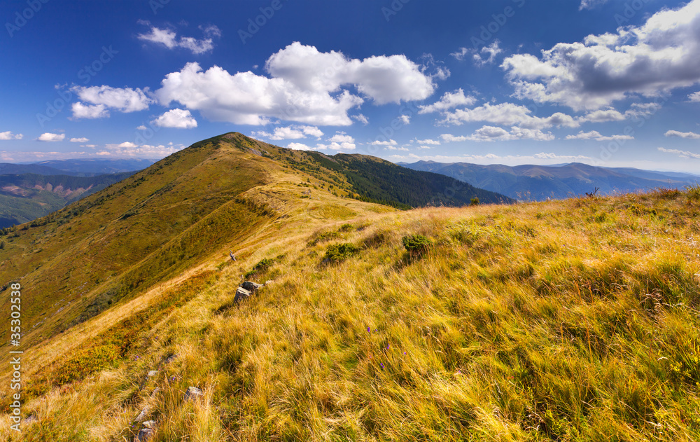 Colorful autumn landscape in the mountains Colorful autumn landscape in the mountains