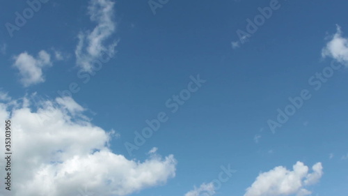 Timelapse of cumulus clouds